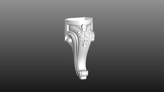 furniture leg 3D cnc