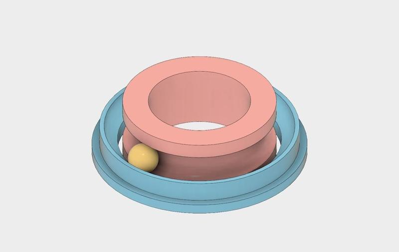 Bearing 20x42x12mm using 6mm BBs