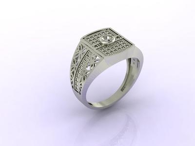 Gents Ring - Mens Ring STL READY FILES  Jewelry Rings For Men