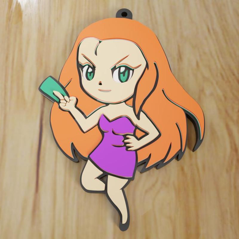 MIKAMI KEYCHAIN / KEYCHAIN / MAGNET (STL AND 3MF)