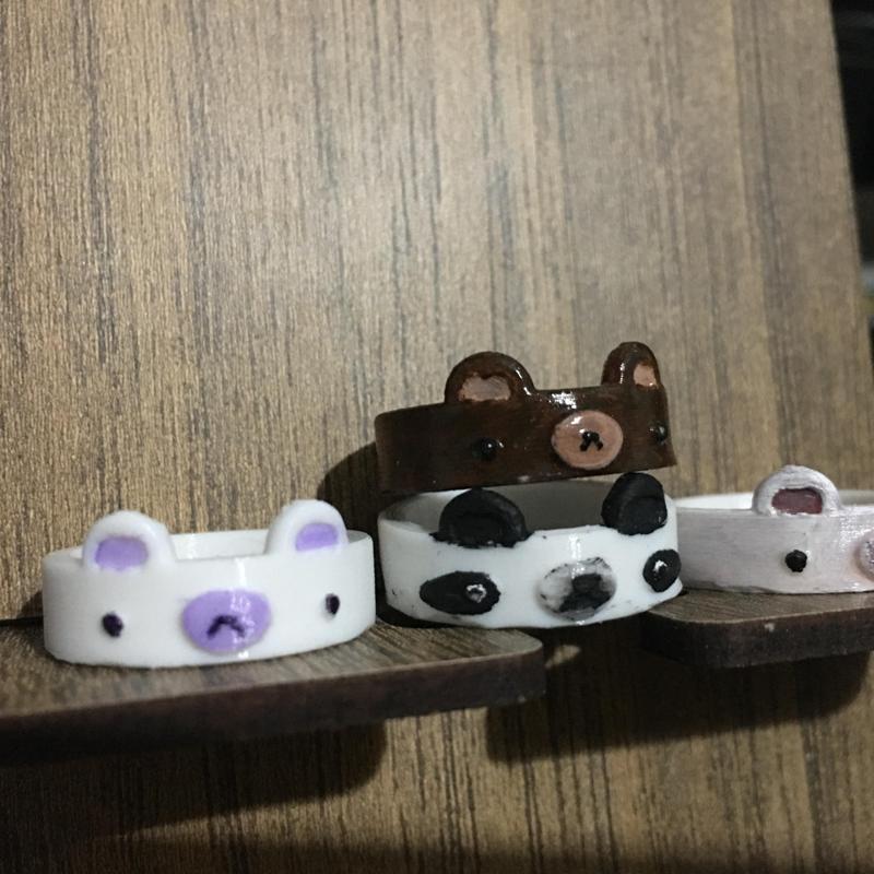 cute bear ring