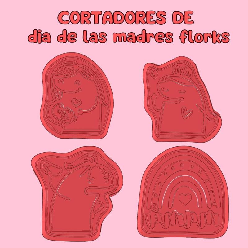 MOTHER'S DAY COOKIE CUTTERS FLORKS
