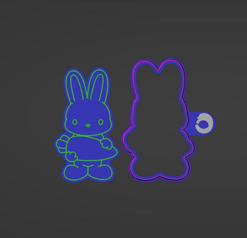COOKIE CUTTER - BUNNY WITH CARROT