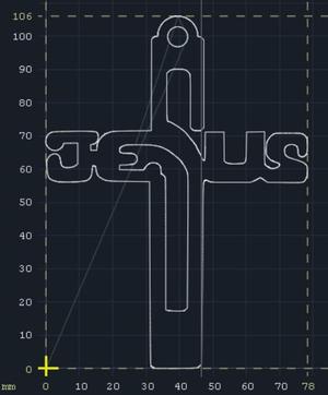 earring + 2 crucifixes