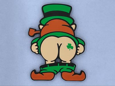 Mooning Leprechaun Happy St. Patrick's Day!