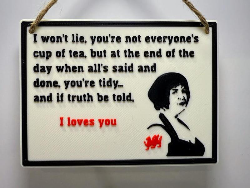 I love you - Nessa - sign/plaque