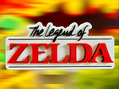 Zelda and Link's Original Logo Display Stand