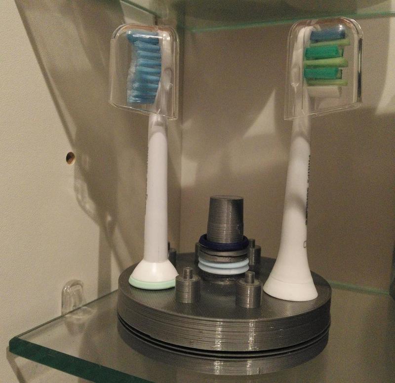 Rotary dispenser for up to 8 Sonicare heads