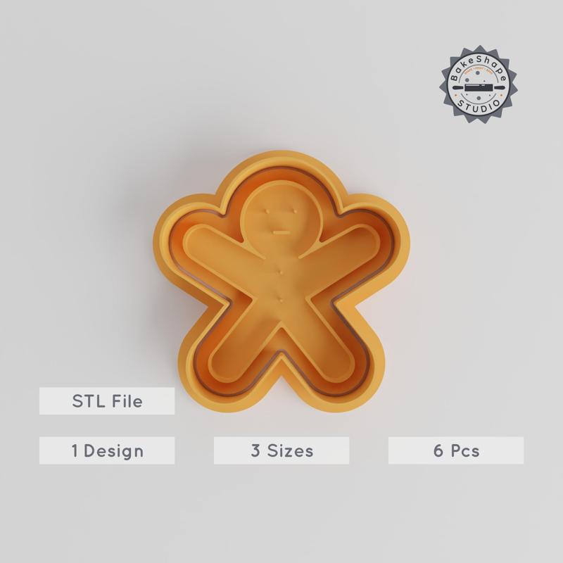 Teddy Bear Cookie Cutter & Stamp Set, 3 Sizes, Perfect for Cookies & Fondant, 6 Piece Bundle PRODUCT_4972