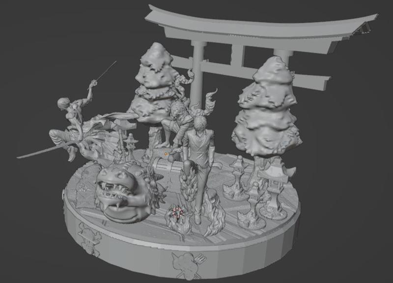 One Piece Luffy Zoro and Sanji