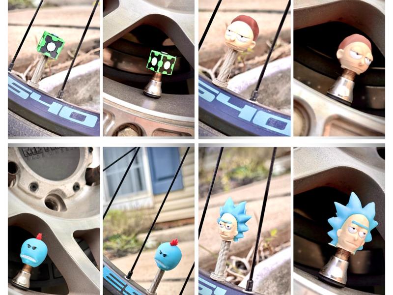 Rick And Morty Valve Caps Set-Multiple Characters!