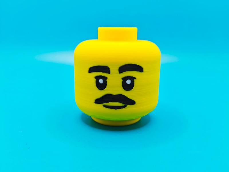Brick Man - Moustache and Thick Eyebrows (500%)