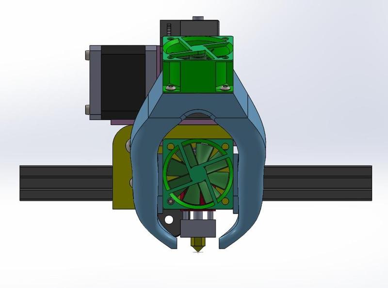 Fan duct direct drive bmg option Alfawise u20, ender3.