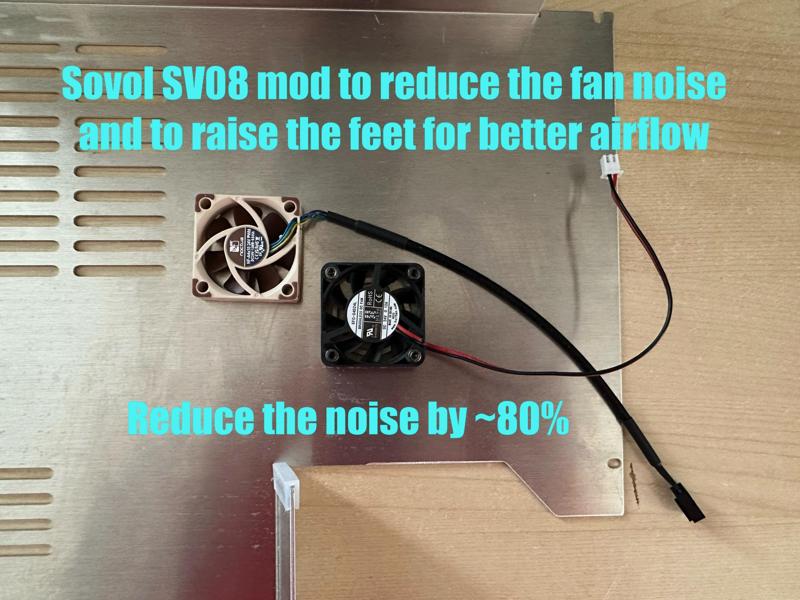Silent fan & AirFlow mod for Sovol SV08