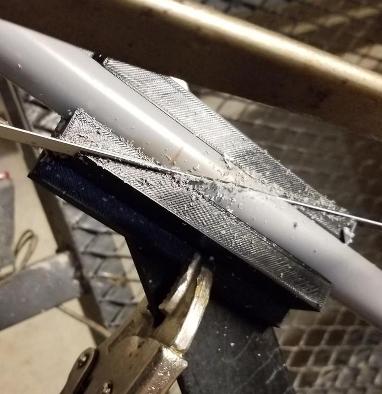 Half Inch PVC steep angle miter for stakes