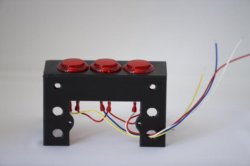 Three 30mm Button freestanding mount with perma-proto