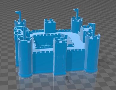 castillo de dados (lanzar los dados dentro)