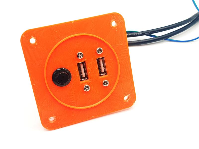 Power Switch and USB Plate