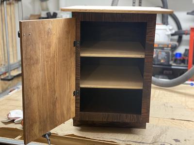 Print-in-place Cabinet Door Hinge, with option for M3 screw as a hinge pin, v1.0