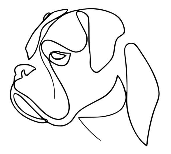Boxer Line Art
