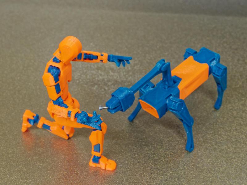 FIDO (Friendly Interactive Doggish Object). Lucky 13's best friend.