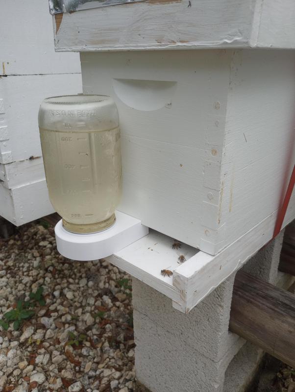 Bee Hive Entrance Feeder for Mason Jar