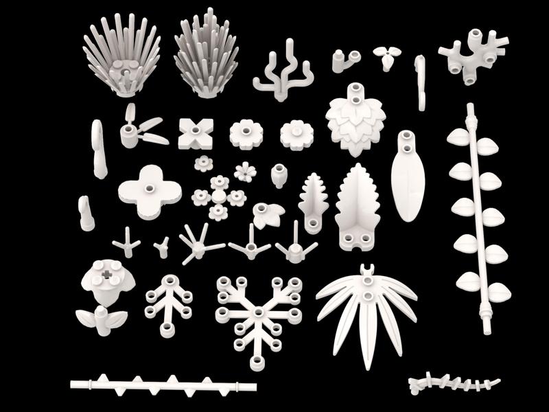 PixelBricks3D - Plants Bricks Pack