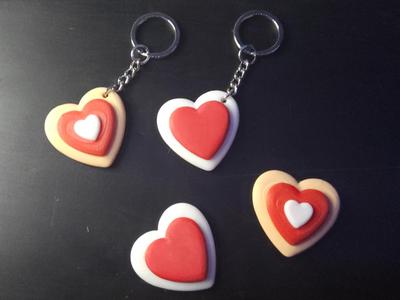 Heart Keychain (color swap friendly)
