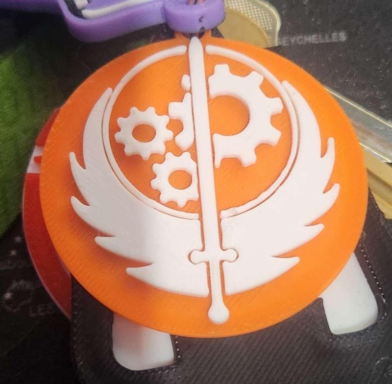 Fallout Brotherhood of steel Keyring
