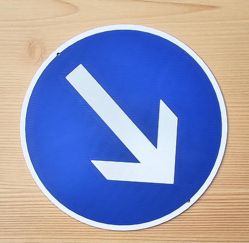 German Traffic Sign 209-30 (also 211, 211-10, 222, 222-10)