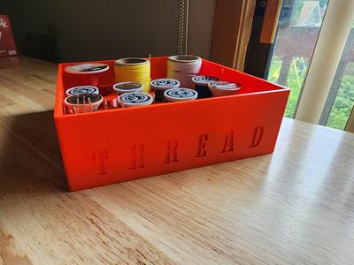Leathercraft Thread Storage Box with Lid