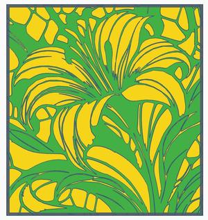 Wall art, window art: Lily under the Sun