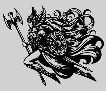 Valkyrie Warrior Wall Art