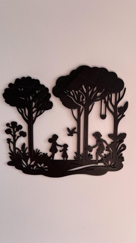 Kids In A Garden Wall Art #1