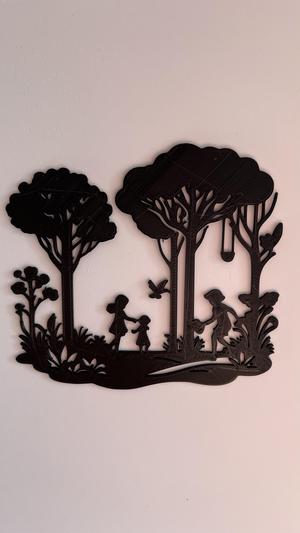 Kids In A Garden Wall Art #1