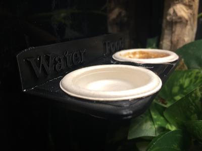 Terrarium Food and Water Holder