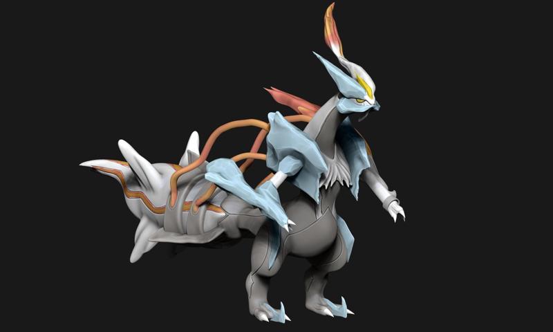 Pokemon - White Kyurem(with cuts and as a whole)(2 versions)