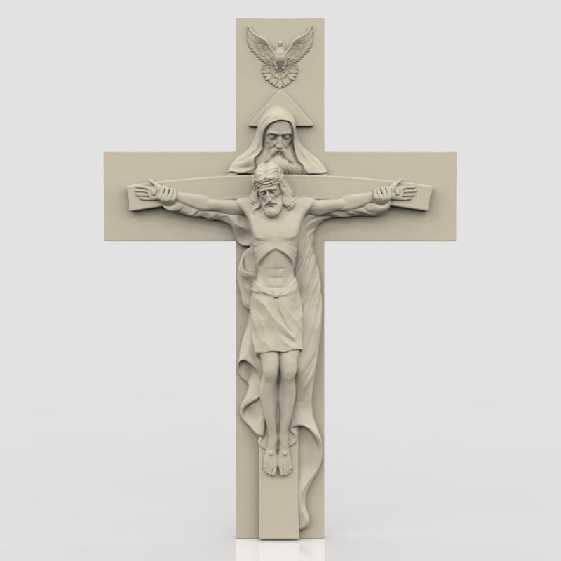 3Dmodel STL CNC Catholic Cross Set 1