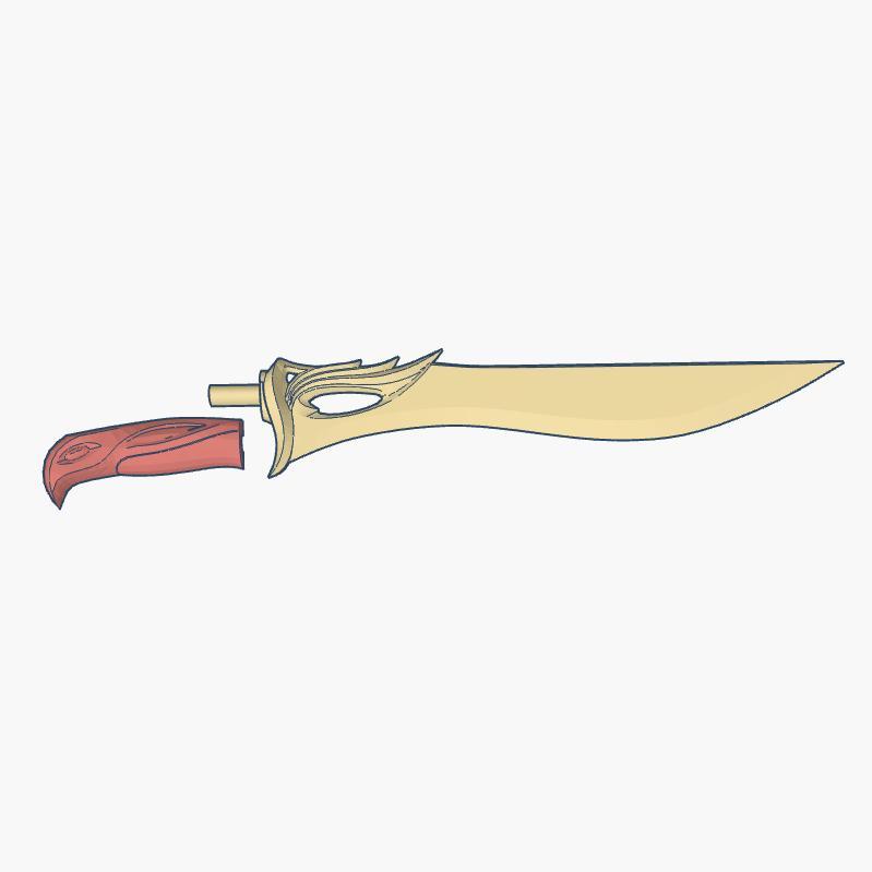 The Valorant Sovereign Knife - Splitted model
