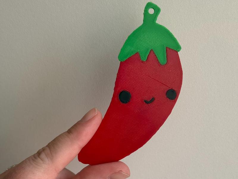 Cute Chili Keychain