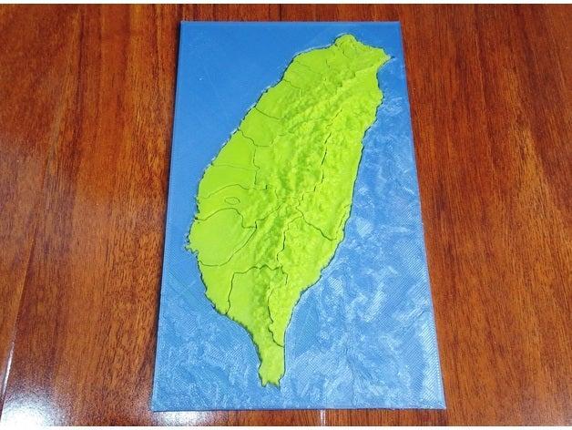 Taiwan elevation model