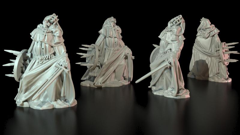 Brother of The Path with sword & bloody shield