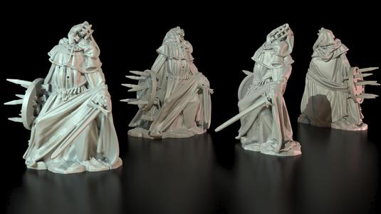 Brother of The Path with sword & bloody shield