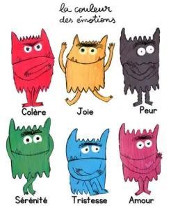La couleur des émotions (7 personnage) montessori
