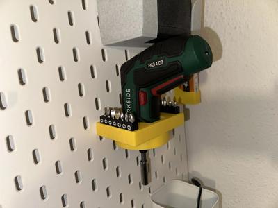 IKEA SKÅDIS mount for PARKSIDE Cordless Screwdriver (PAS 4 D7)