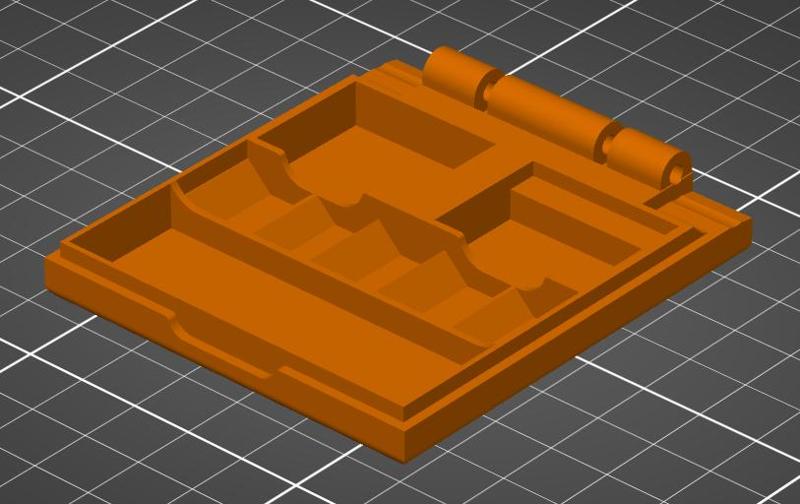 Ribbed Catan Piece Holder with Thumb Notch