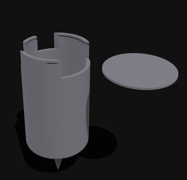 beach cola can holder with bug protector