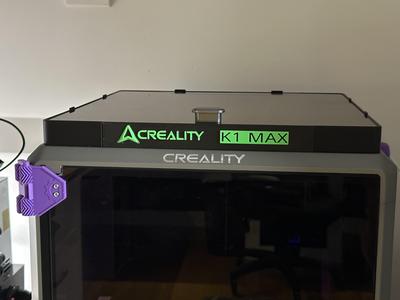Front Bar with Reality K1 Max Logo