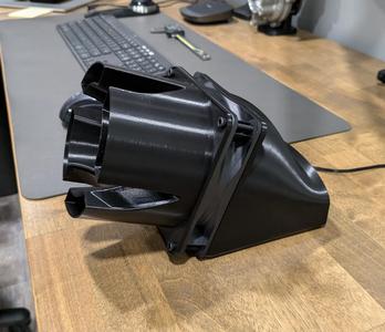 Desk Fan Inlet Duct & Stand for 120mm PC Fan