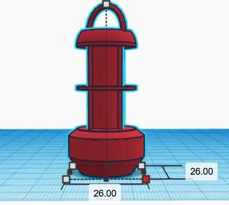 maritime buoy keychain